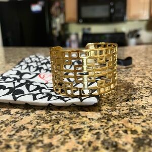 Brighton Crysto Lyon Wide Cuff Bracelet w/Dust Bag
